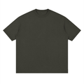 Loose Drop Shoulder Cotton Adult Tee - Dark Gray