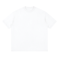 T-shirt adulte en coton à épaules tombantes amples - Blanc lucide