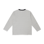 Striped Loose Fit Kids Long Sleeve Cotton Te