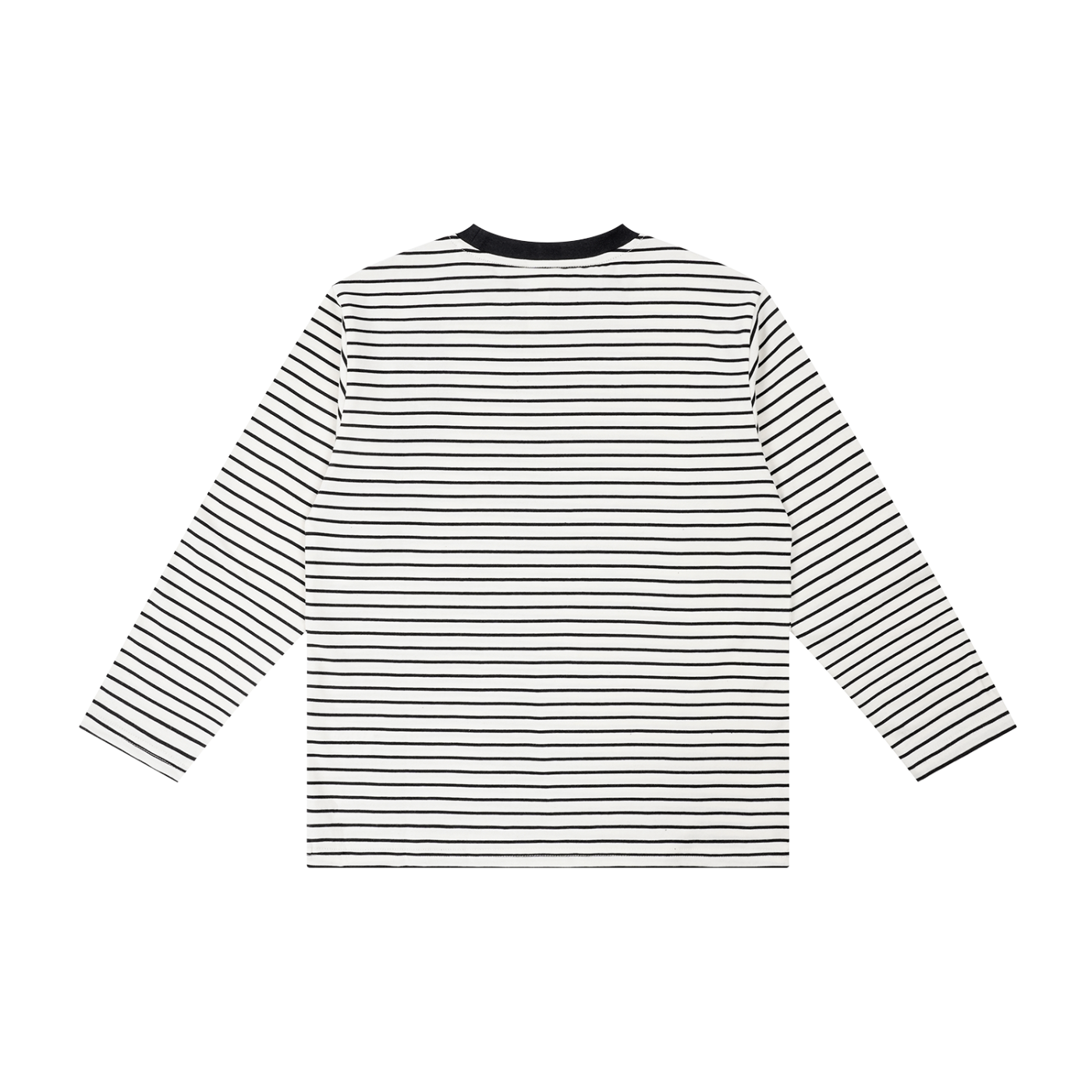 Striped Loose Fit Kids Long Sleeve Cotton Te