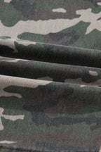 Peyton Camo Multi Pocket Cargo Wide Leg Jeans