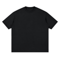 Loose Drop Shoulder Cotton Adult Tee - Black Beauty