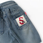 Casual  Solid Color Denim Pants for Boys, Mid to Large Kids, Long Sleeve, Regular Fit