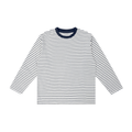 Striped Loose Fit Kids Long Sleeve Cotton Te