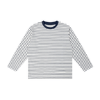Striped Loose Fit Kids Long Sleeve Cotton Te