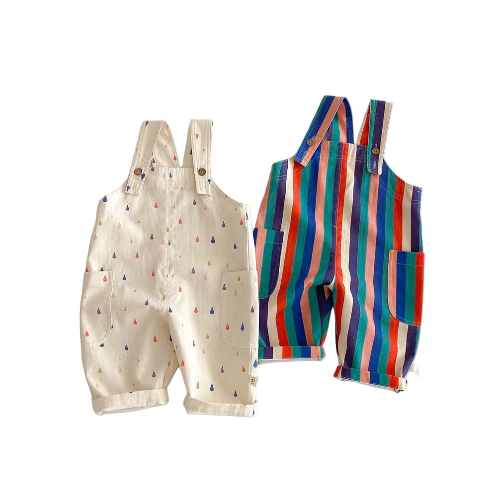 Classic Playful Overalls on white background