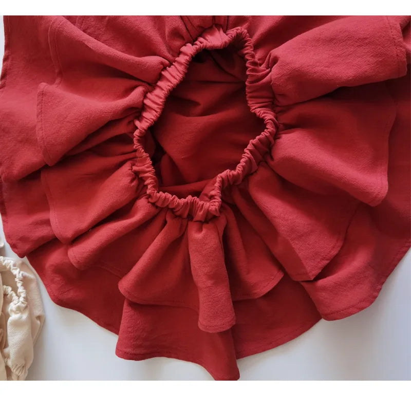 Mini Blossom Ruffles Skirt Pants