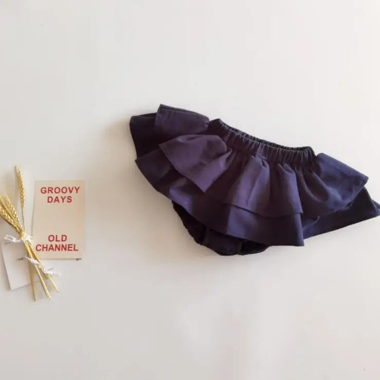 Mini Blossom Ruffles Skirt Pants