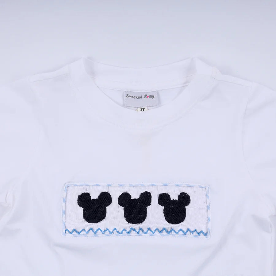 Storytime Smocked Short Set – Gingham Character