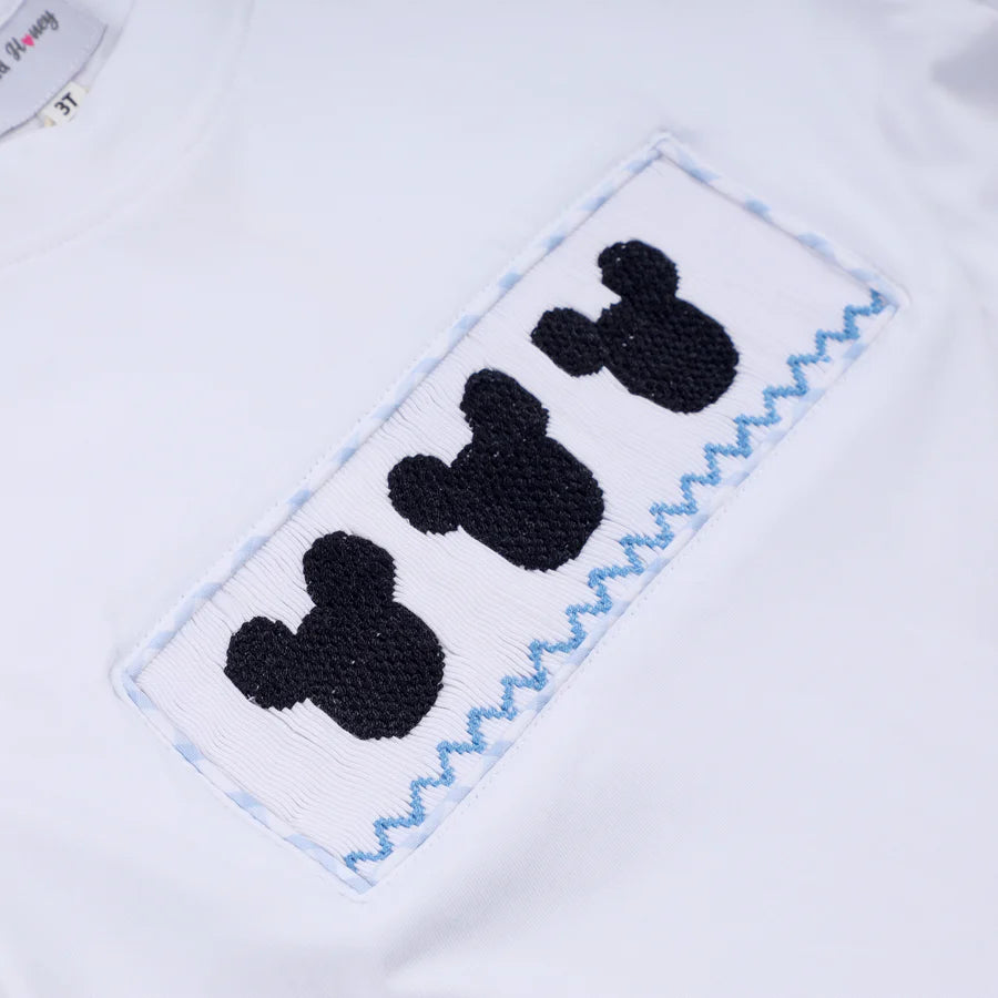 Storytime Smocked Short Set – Gingham Character