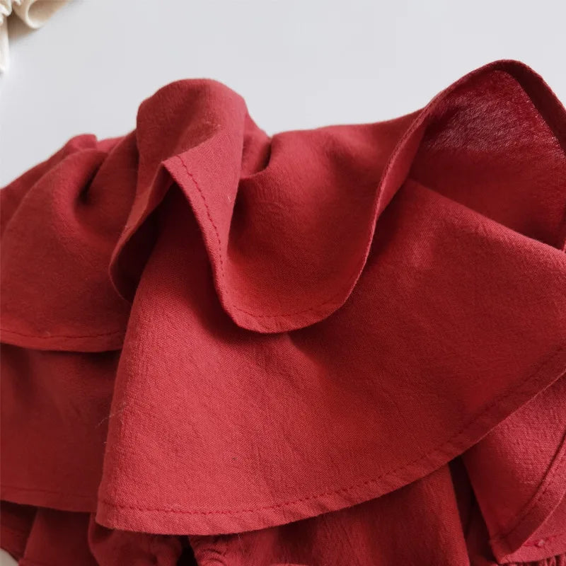 Mini Blossom Ruffles Skirt Pants