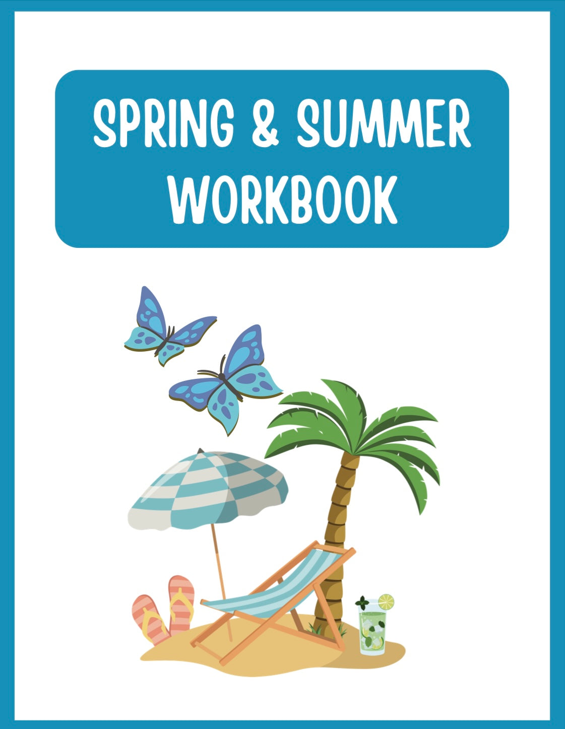 Spring & Summer Workbook | Printable Kids Activity Book | Educational Busy Book for Toddlers & Preschool Learning