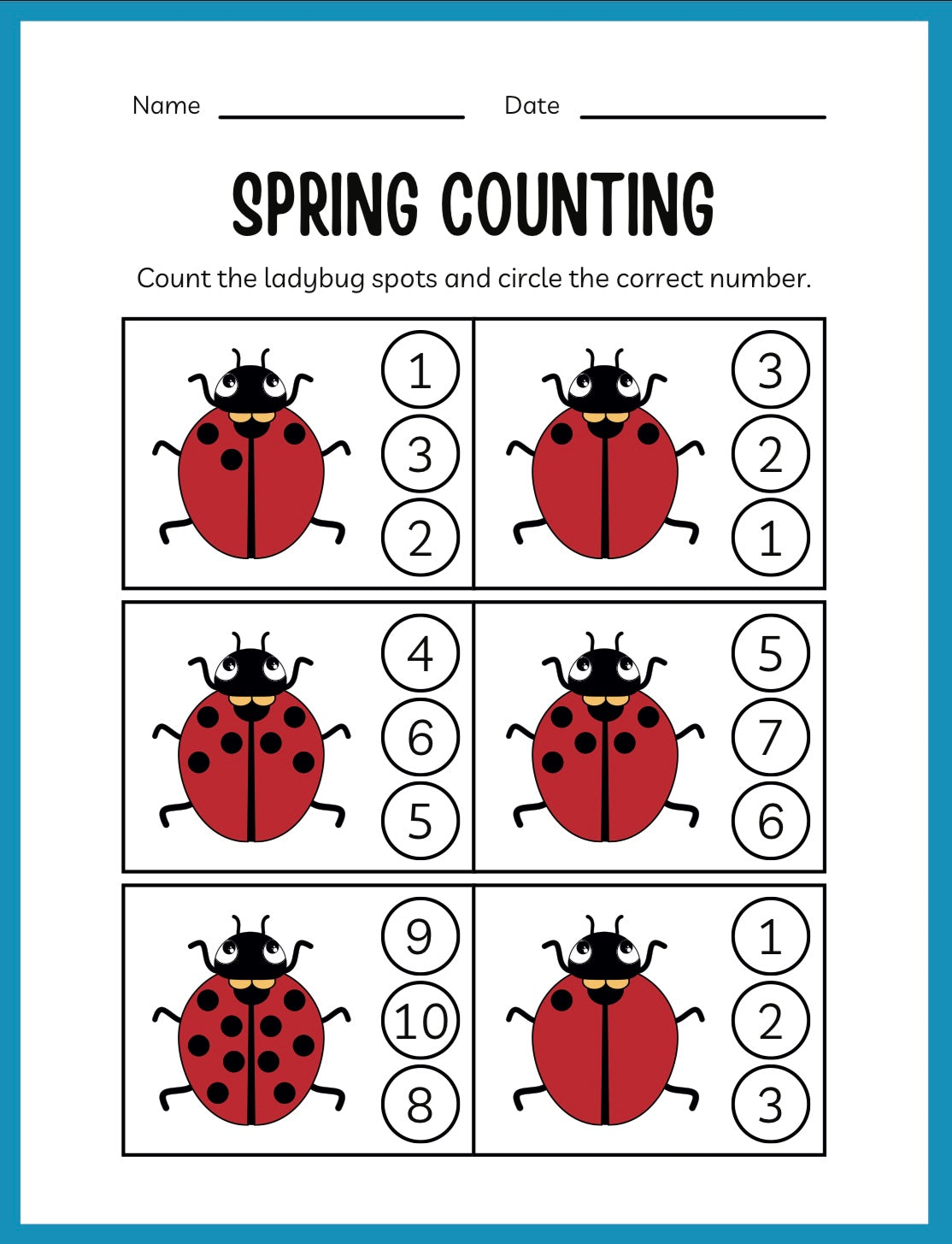 Spring & Summer Workbook | Printable Kids Activity Book | Educational Busy Book for Toddlers & Preschool Learning