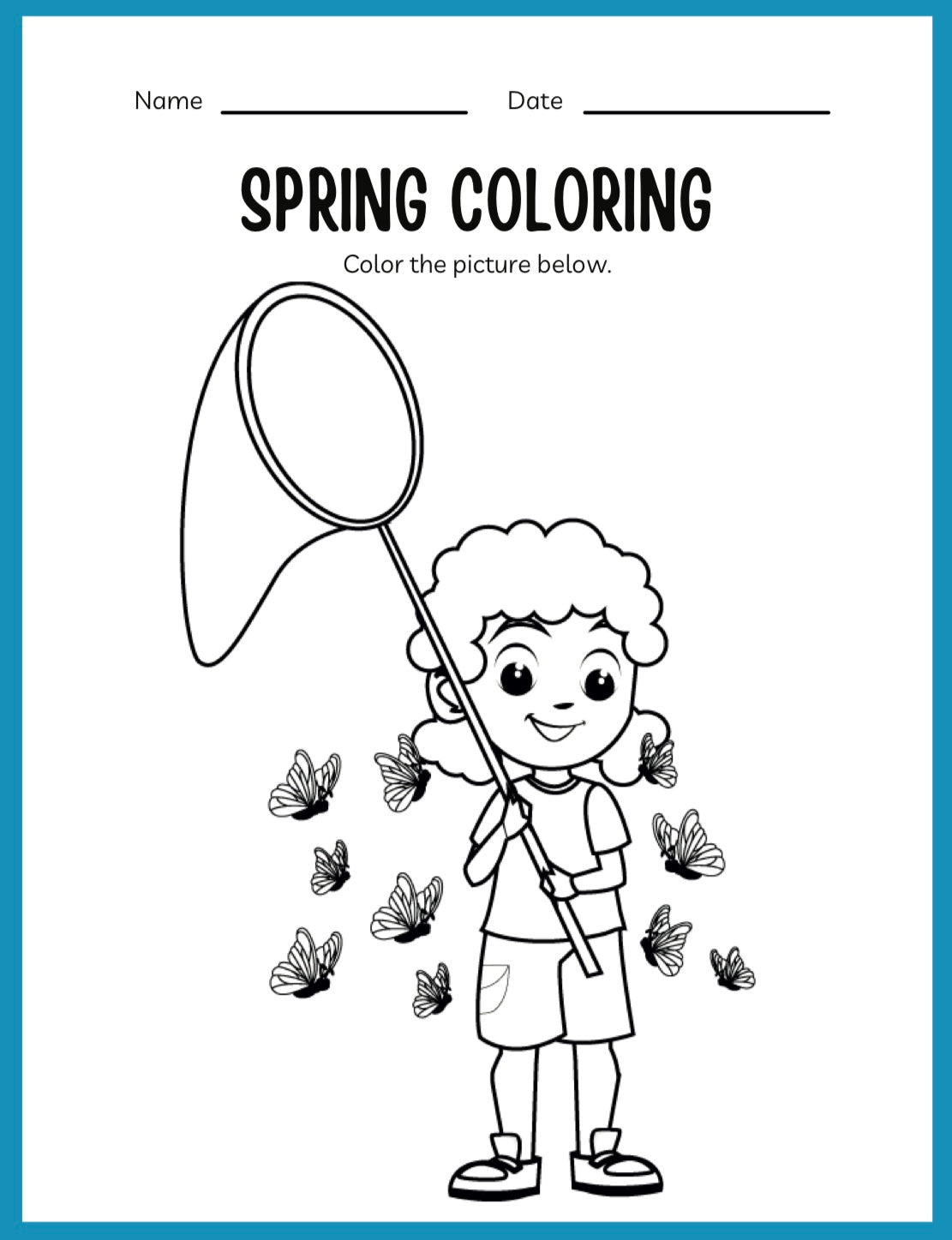 Spring & Summer Workbook | Printable Kids Activity Book | Educational Busy Book for Toddlers & Preschool Learning