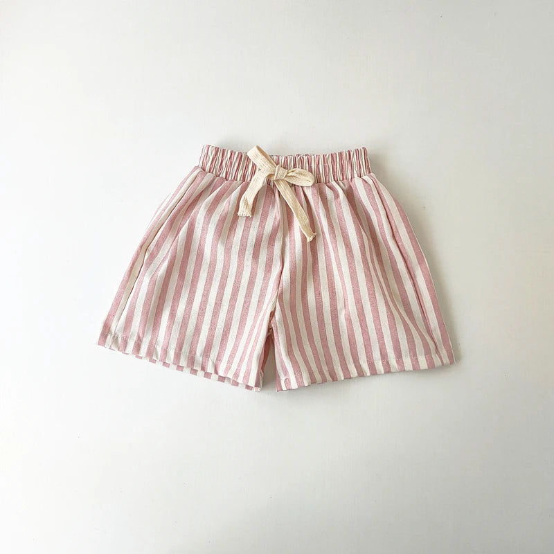 Sunny Days Linen Cotton Stripe Kids Pants