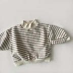 Snuggle Stripe High-Neck Tee