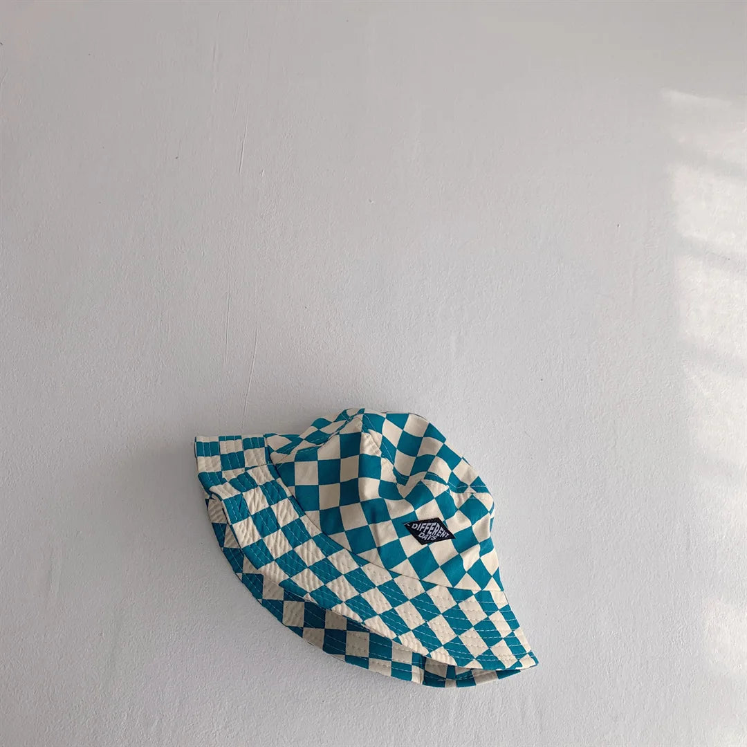 Checkerboard Kids Bucket Hat
