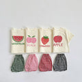 Unforgettable Fruit Tee & Plaid Shorts Set