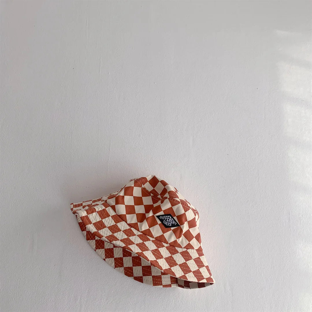 Checkerboard Kids Bucket Hat