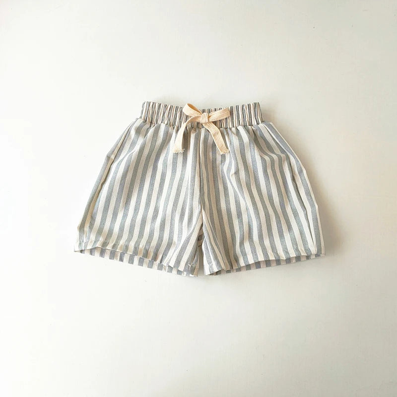 Sunny Days Linen Cotton Stripe Kids Pants