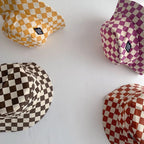 Checkerboard Kids Bucket Hat