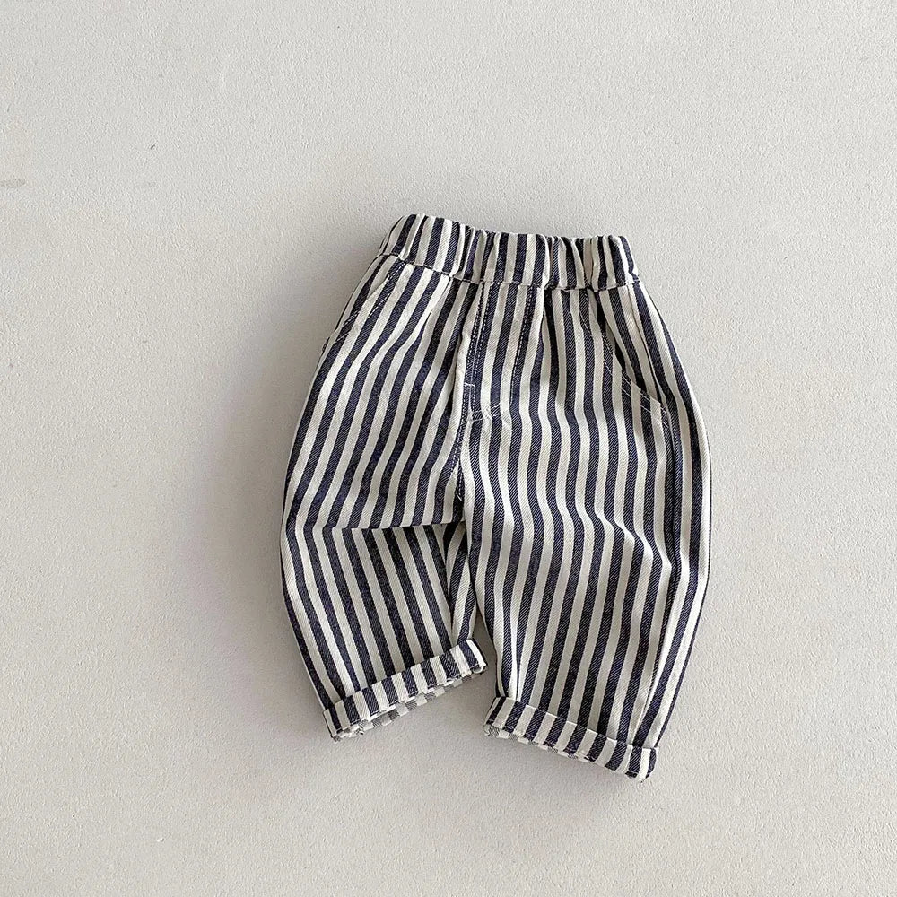 Classic Lane Striped Kids Tapered Pants