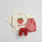 Unforgettable Fruit Tee & Plaid Shorts Set