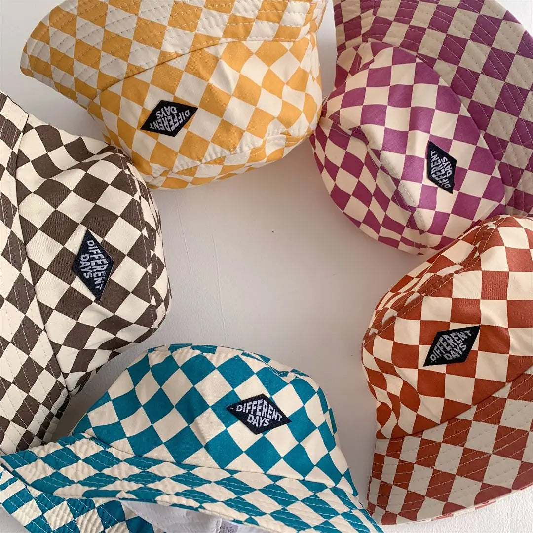 Checkerboard Kids Bucket Hat