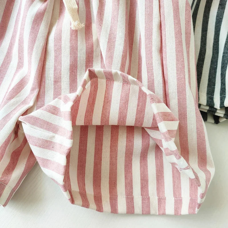 Everyday Linen Stripe Shorts