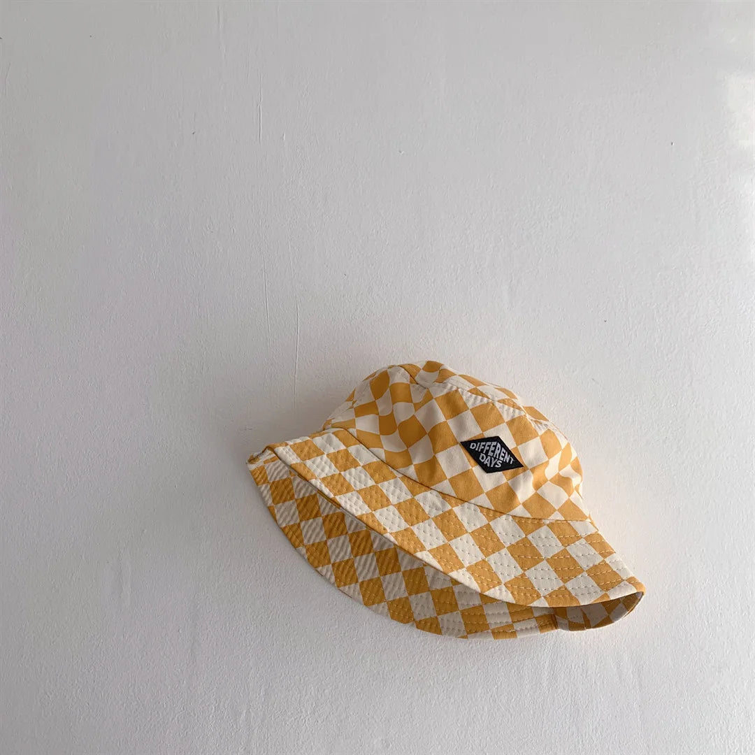 Checkerboard Kids Bucket Hat