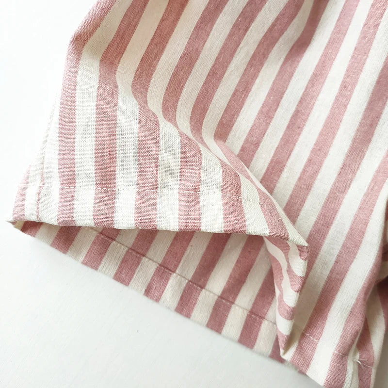 Sunny Days Linen Cotton Stripe Kids Pants