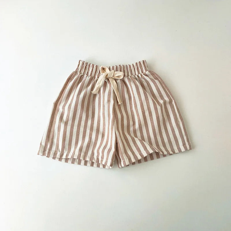 Everyday Linen Stripe Shorts