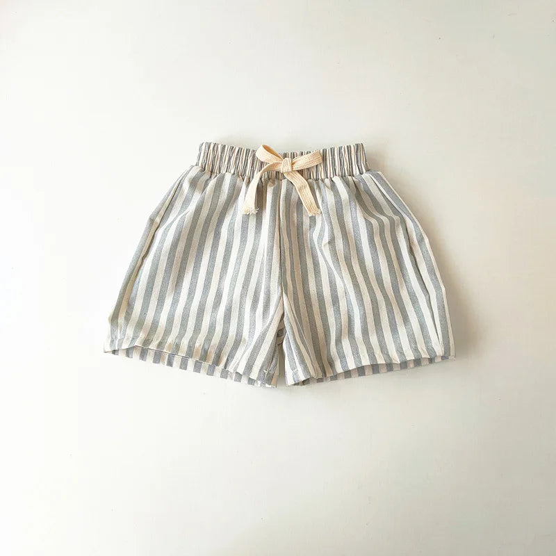 Everyday Linen Stripe Shorts