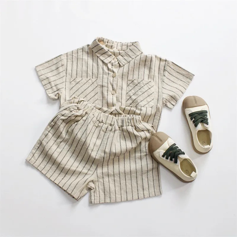 Easy Breezy Stripe Cotton Summer Set