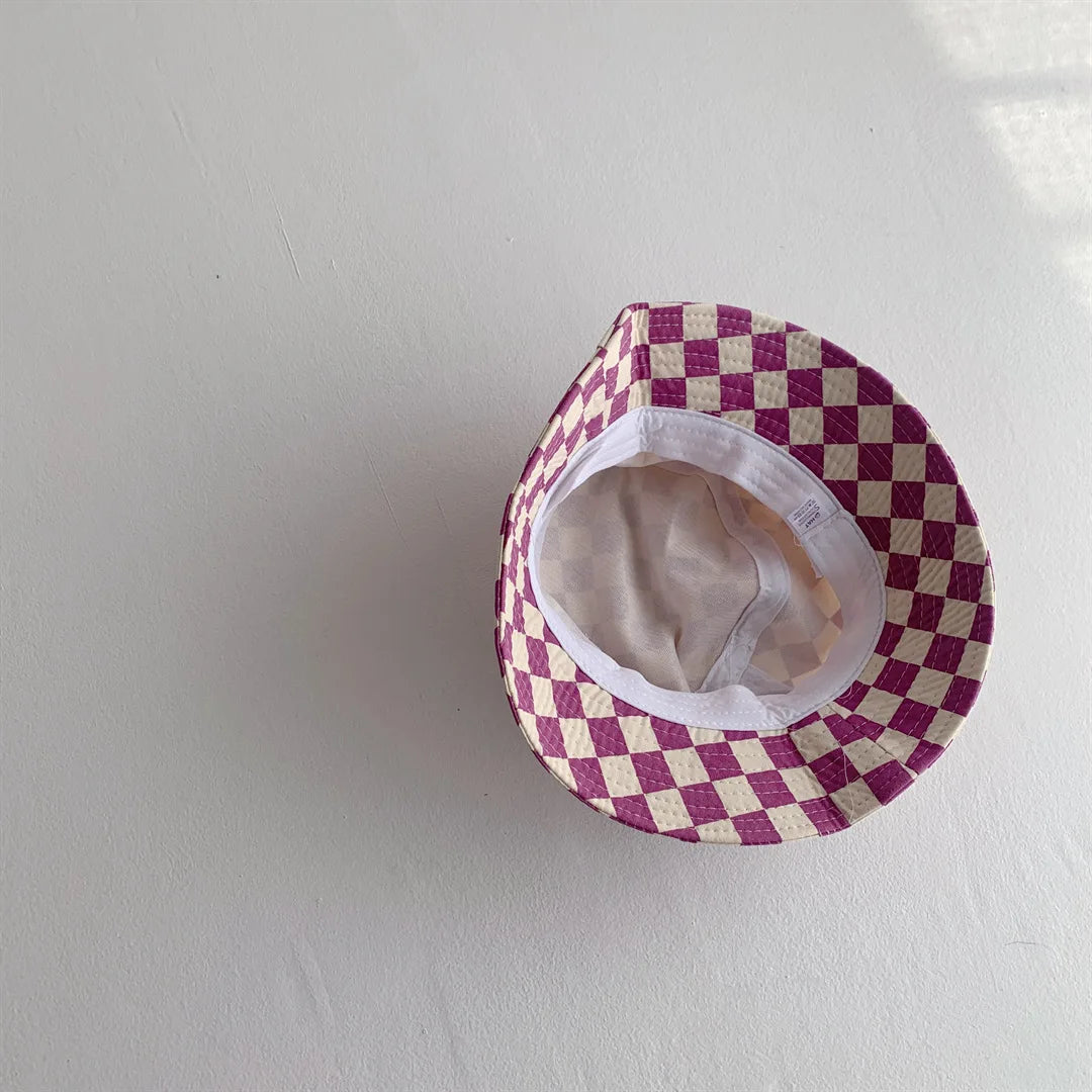 Checkerboard Kids Bucket Hat