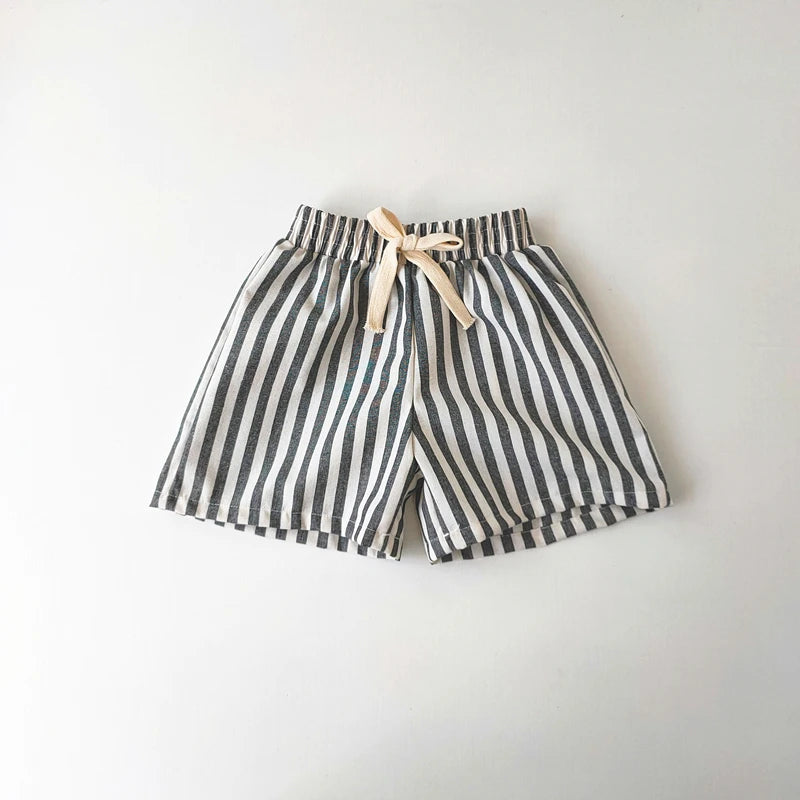Sunny Days Linen Cotton Stripe Kids Pants