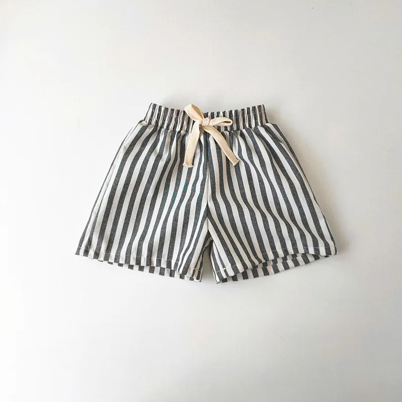 Everyday Linen Stripe Shorts