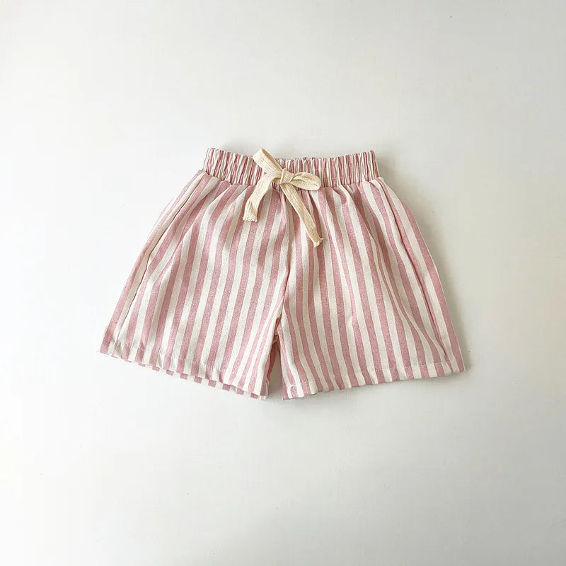 Everyday Linen Stripe Shorts