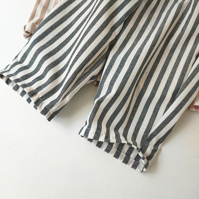 Close-up of a black and white striped fabric on a white background