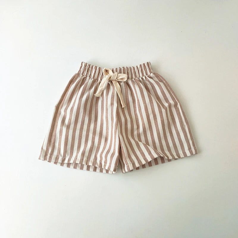 Sunny Days Linen Cotton Stripe Kids Pants