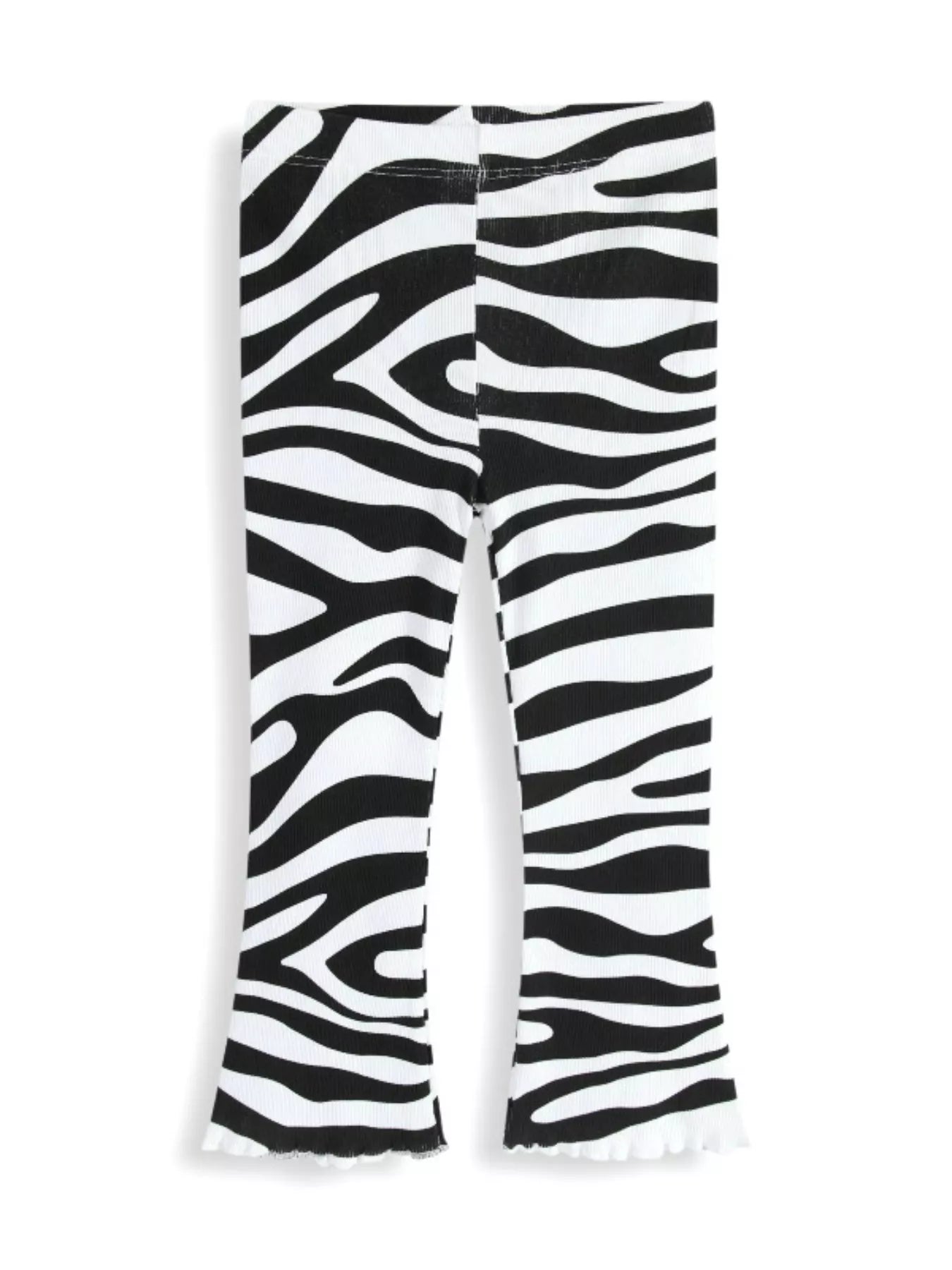 Zebra Print Flare legging Pants