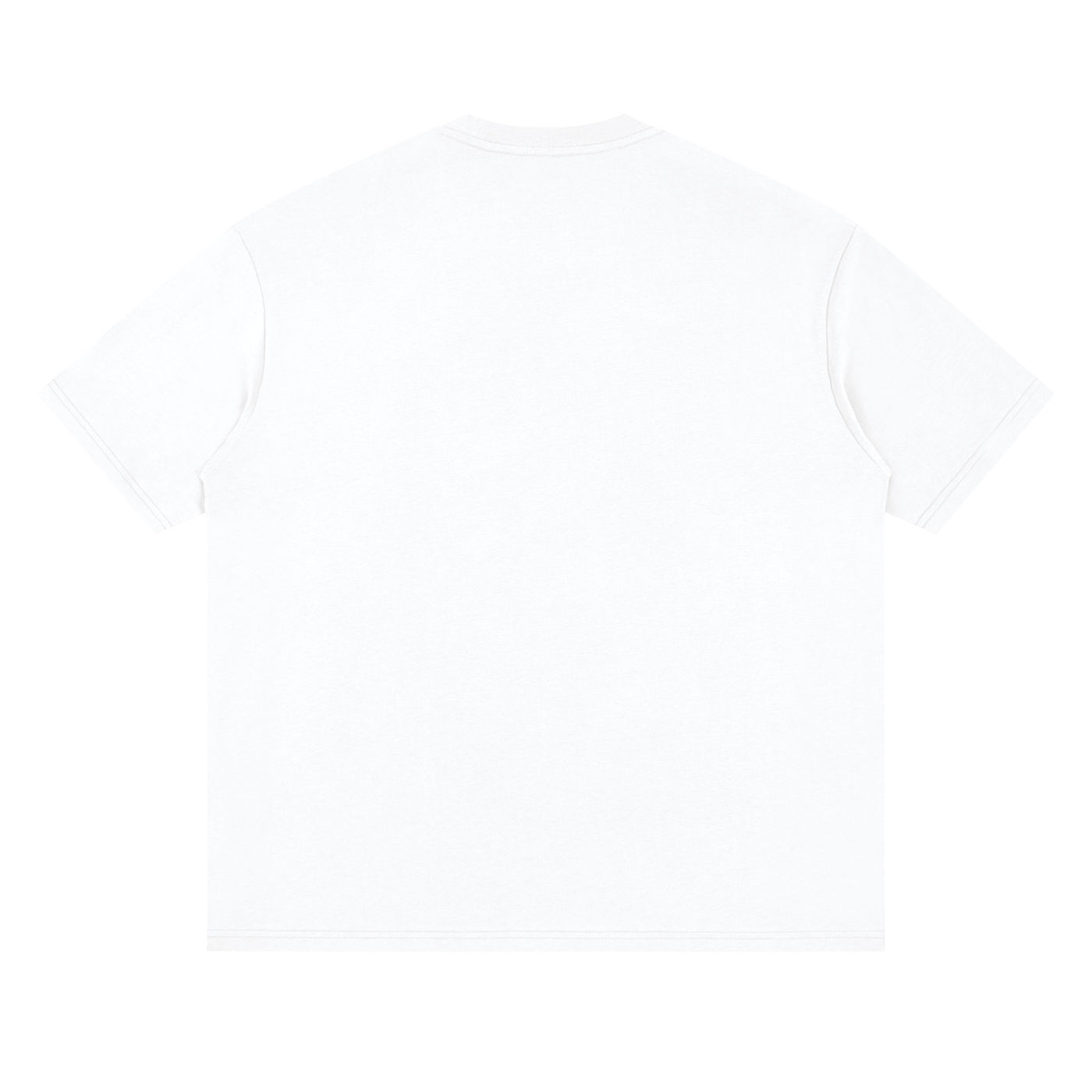 Loose Drop Shoulder Cotton Adult Tee - Lucent White