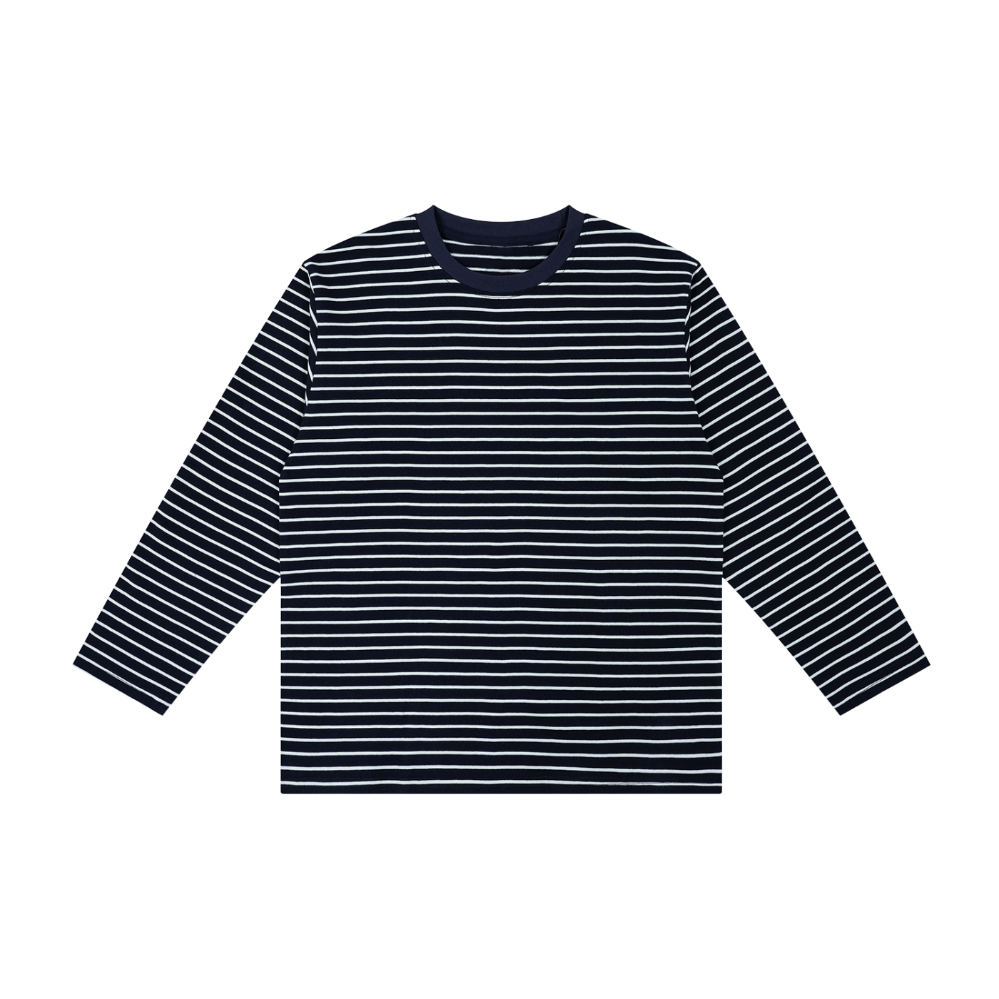 Striped Loose Fit Kids Long Sleeve Cotton Te