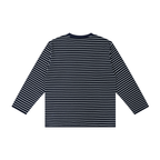 Striped Loose Fit Kids Long Sleeve Cotton Te