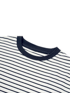 Striped Loose Fit Kids Long Sleeve Cotton Te