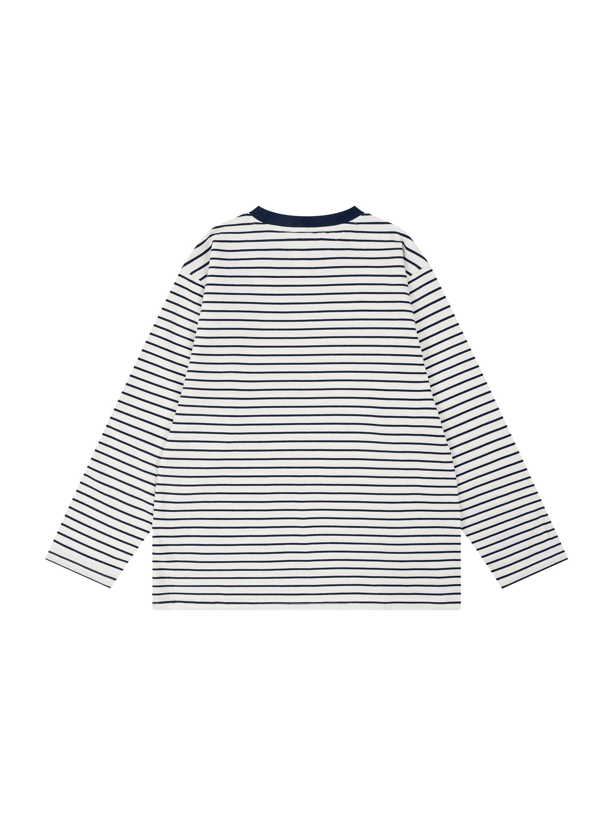 Striped Loose Fit Kids Long Sleeve Cotton Te