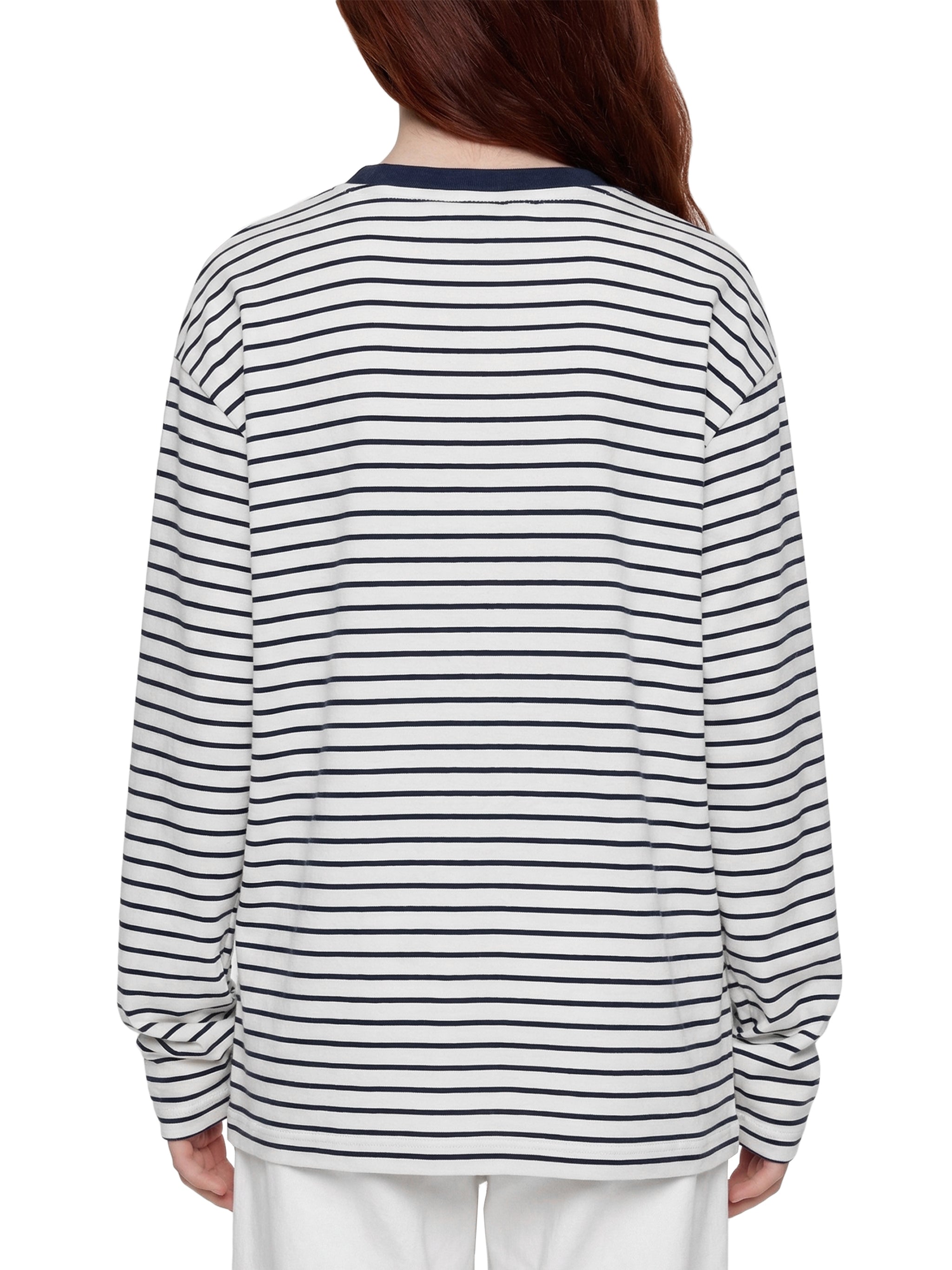 Striped Loose Fit Kids Long Sleeve Cotton Te