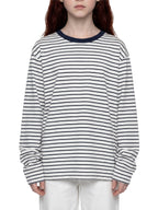 Striped Loose Fit Kids Long Sleeve Cotton Te