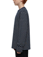 Striped Loose Fit Kids Long Sleeve Cotton Te