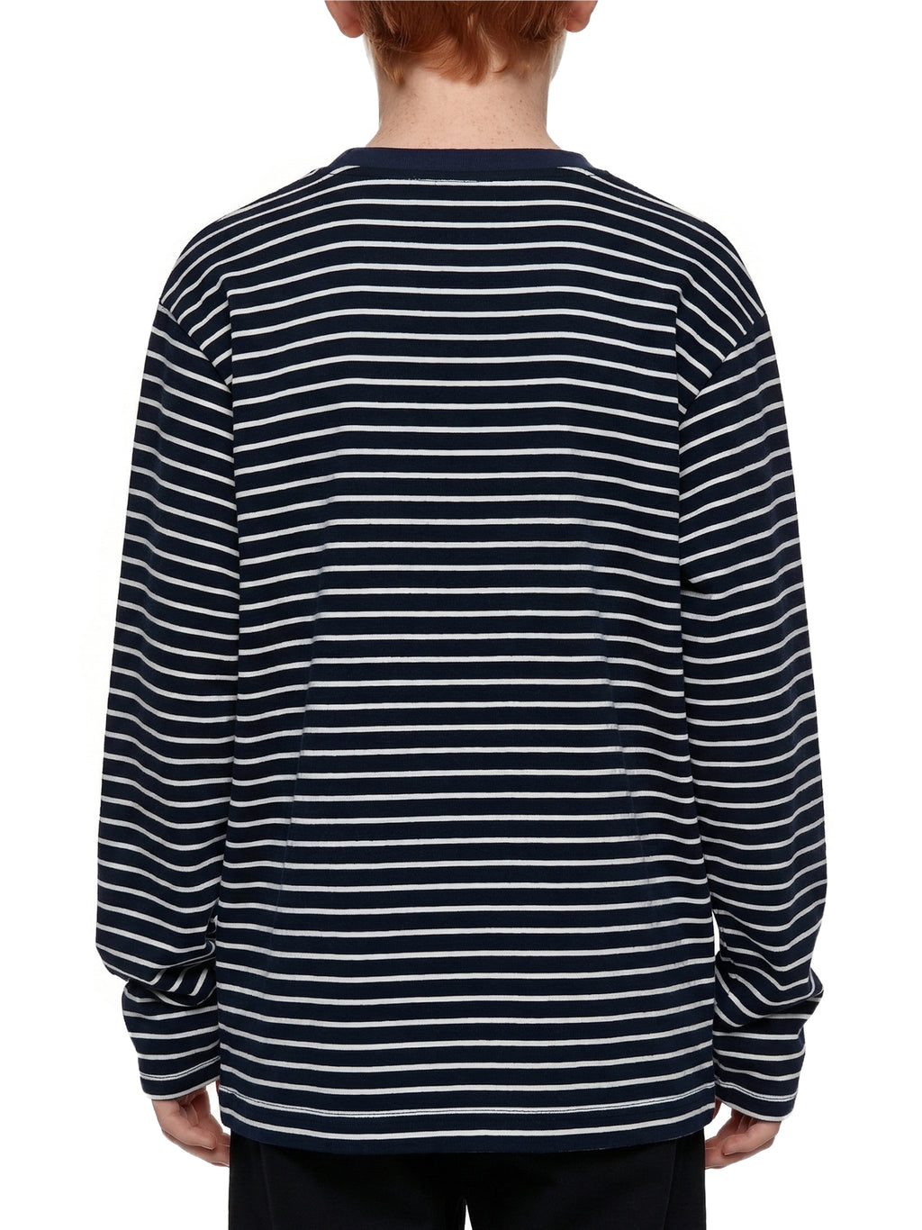 Striped Loose Fit Kids Long Sleeve Cotton Te